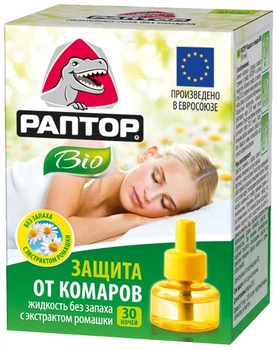Рідина від комарів Раптор БІО 30 ночей