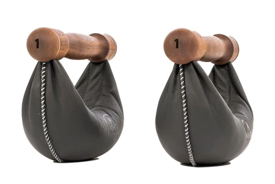 Гантелі NOHRD SwingBell Чорний Горіх 2 х 1 кг
