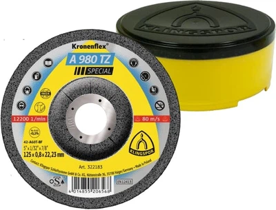 Круг отрезной по металлу Klingspor Kronenflex A 980 TZ SPECIAL 125 x0,8x22,23 мм (322183)
