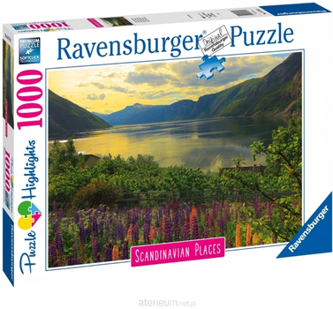 Puzzle Ravensburger Skandynawski krajobraz 2 70 x 50 cm 1000 elementów (4005556167432)