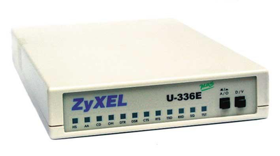 Аналоговий модем ZyXEL U-336E Plus 56/33.6Kbps, 2/4-провідний
