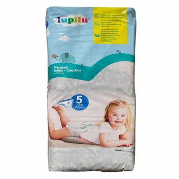 Преміум підгузники Lupilu soft & dry 5 Junior (10-16 кг) 70 шт