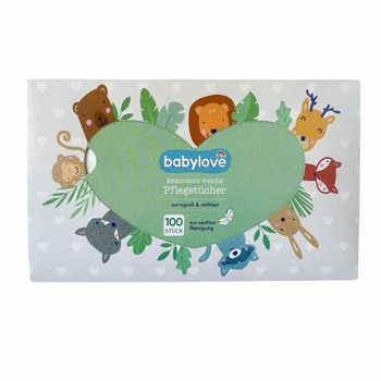 Дитячі сухі серветки Babylove 23.5x27 см 100 шт.