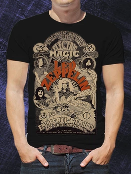 Чоловіча футболка "Led Zeppelin" Buffalo concert poster PG00954 goodreclama L Чорний
