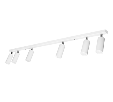 Светильник потолочная MSK Electric Tube спот с поворотным механизмом NL 1105-6 W белый