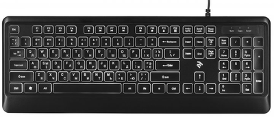 Клавиатура 2E KS110 Illuminated Black (2E-KS110UB) USB