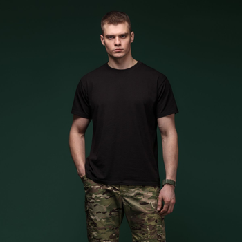 Набір футболок Basic Ukrarmor Military T-shirt без логотипу. Матеріал Cottone/Elastane, чорний M