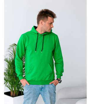 Базовое однотонное мужское худи - HECTOR - 17234-18101 - XXL - Салатовый