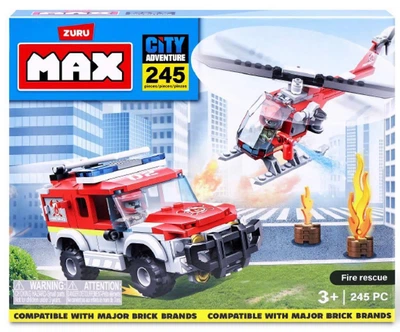 Конструктор Zuru MAX CITY Пожарные арт. 83166 245 дет.