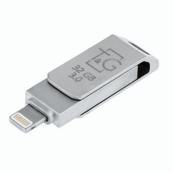 Флешка Metal 008 накопитель OTG 2в1 USB Lightning 32gb