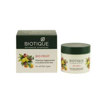 Маска для лица Био Фрут Биотик Bio Fruit Pack Biotique 75 г для сияния и ухода за кожей (00302)