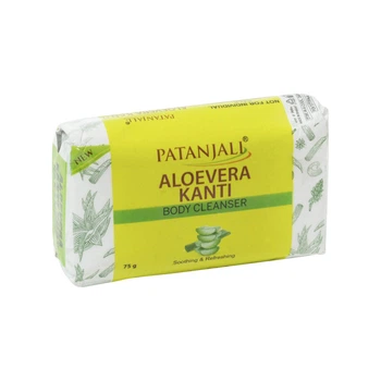 Мыло Канти алоэ вера Патанджали Kanti aloe vera Patanjali Увлажняющее 75 г (00275)