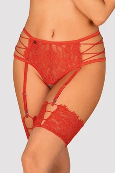 Трусики з відкритим доступом Obsessive 46/48(L/XL) Червоний (101488)