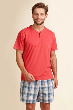 Комплект: футболка і шорти Key 54(2XL) Червоний мікс (99240)