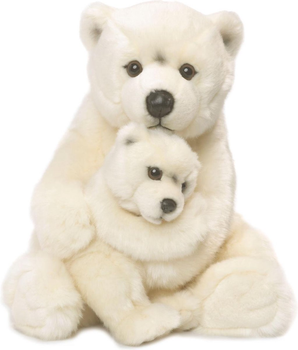 М'яка іграшка Bon Ton Toys WWF Plush Collection Полярний ведмідь із малюком 28 см (8712269168712)