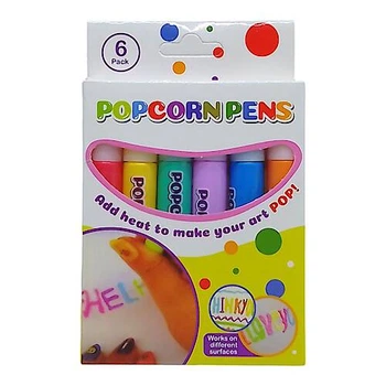 3D фарби Popcorn Pens 6 кольорів, стають об’ємними від нагрівання MIC (C65543)