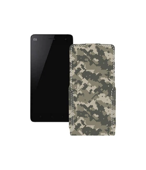 Чохол-флип з екошкіри для телефону Xiaomi Mi Note Хаки-зелений