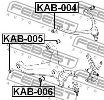 Сайлентблок підвіски Febest (KAB005)