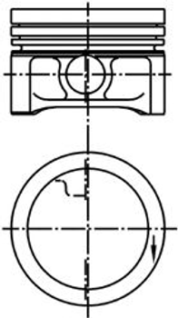 Поршень 0.25 Smart 0.6 i M160 98-> (63.75 mm) Kolbenschmidt (99455610)