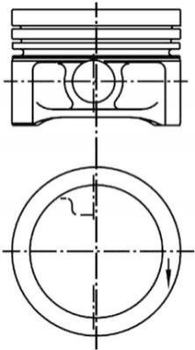 Поршень 0.25 Smart 0.6 i M160 98-> (63.75 mm) Kolbenschmidt (99455610)