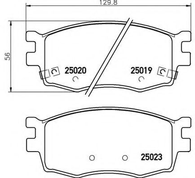 Гальмівні колодки дискові Brembo (P30069)