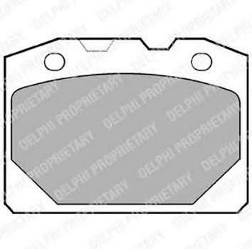 Гальмівні колодки, дискові Delphi (LP92)