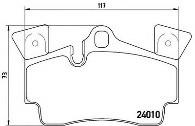 Тормозные колодки дисковые Brembo (P85088)