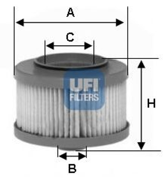 Топливный фильтр UFI (2601300)