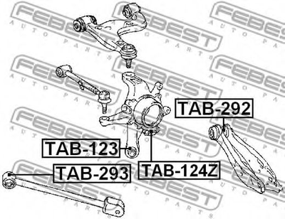 Сайлентблок підвіски Febest (TAB123)