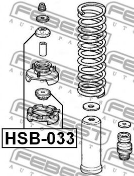 Втулка амортизатора Febest (HSB033)