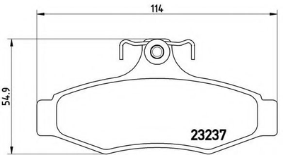 Гальмівні колодки дискові Brembo (P15005)