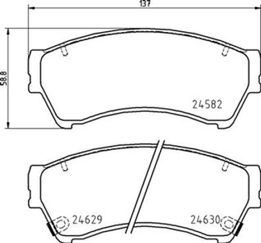 Гальмівні колодки дискові Brembo (P49060)