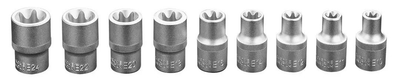 Набір торцевих насадок NEO Tools 1/2" Torx 9 шт. 08-649 (5907558417074)