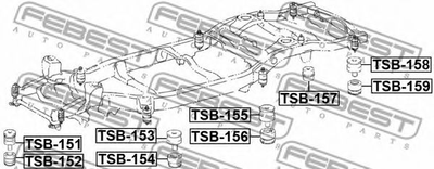 Опора підрамника Febest (TSB153)