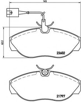 Гальмівні колодки дискові Brembo (P23083)