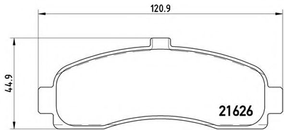 Гальмівні колодки дискові Brembo (P56031)