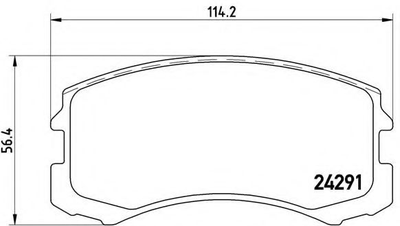 Гальмівні колодки дискові Brembo (P54041)