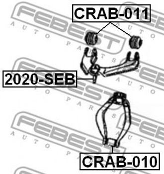 Сайлентблок підвіски Febest (CRAB011)