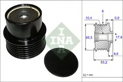 Механизм свободного хода генератора Ina (535019510)