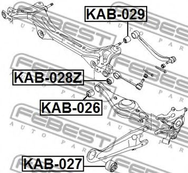 Сайлентблок підвіски Febest (KAB027)