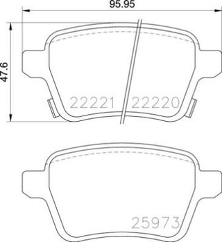 Гальмівні колодки дискові Brembo (P59086)