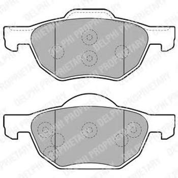 Гальмівні колодки, дискові Delphi (LP1862)