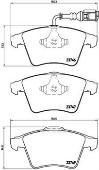 Гальмівні колодки дискові Brembo (P85082)