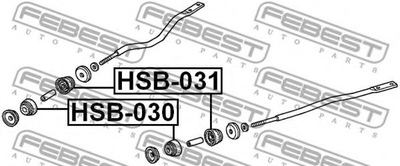 Втулка торсиона Febest (HSB031)