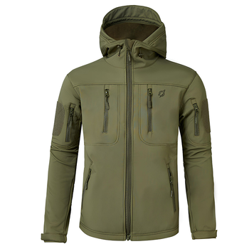 Чоловіча куртка Eagle Soft Shell JA-01-0 з флісом Green Olive XL