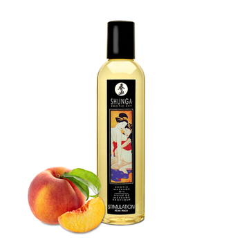 Масажна олія Shunga Massage Oil з ароматом персика 250мл