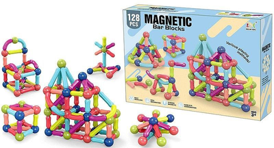 Klocki magnetyczne Adar 3D 128 elementów (5901271597549)