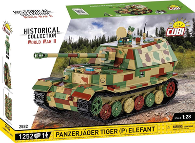 Klocki konstrukcyjne Cobi HC WWII Panzerjager Tiger P Elefant 1253 elementy (5902251025823)