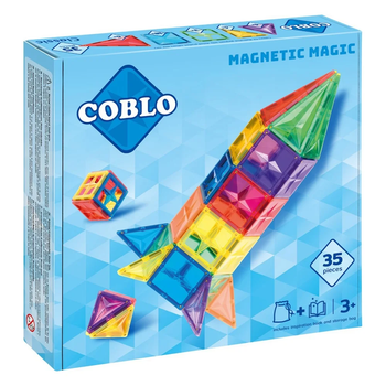 Конструктор магнітний Coblo Classic Construction 35 деталей (8719327594346)