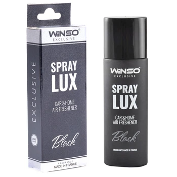 Ароматизатор Winso Spray Lux Exclusive Black для дому та подорожей стильний скляний флакон 55 мл (L-IDO_N33S)